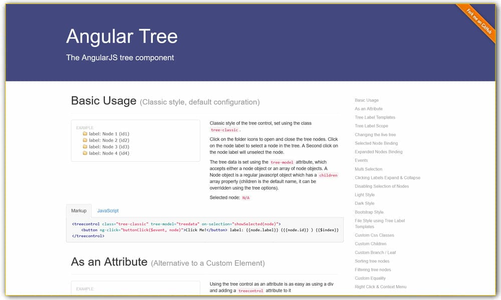 Angular Tree Control