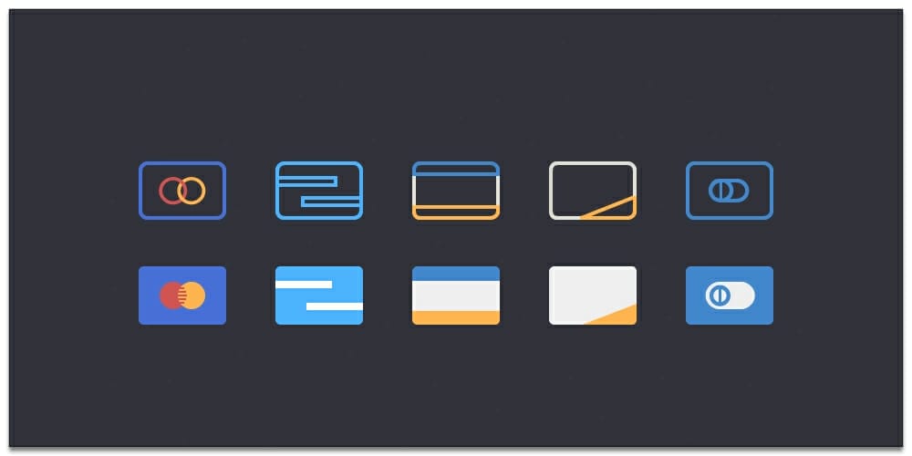 Credit Card Icons PSD