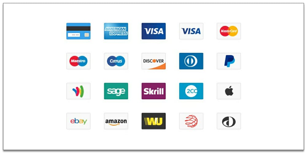 Credit Card Web Icons