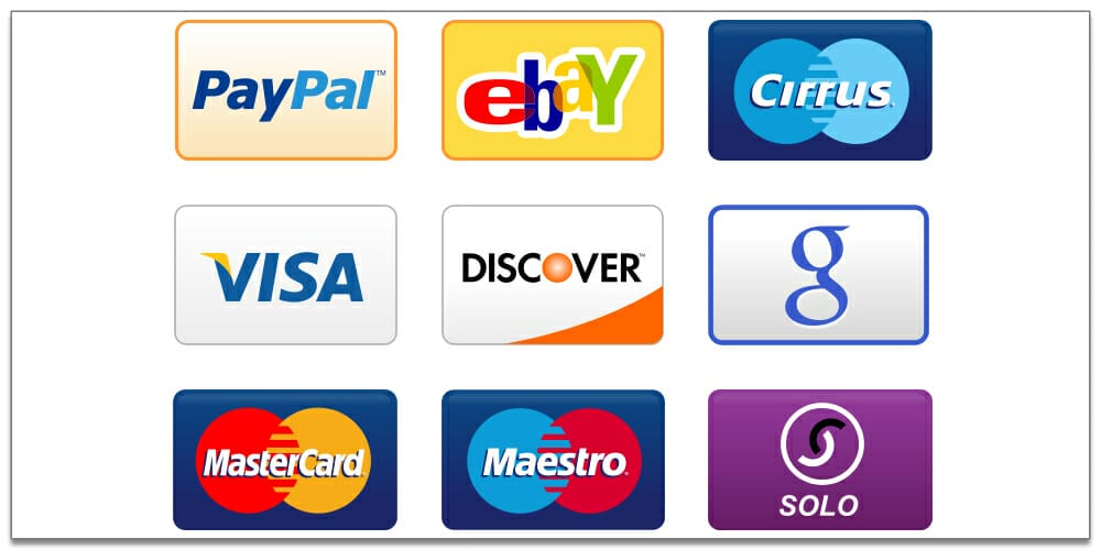 Credit Card and Payment Icons
