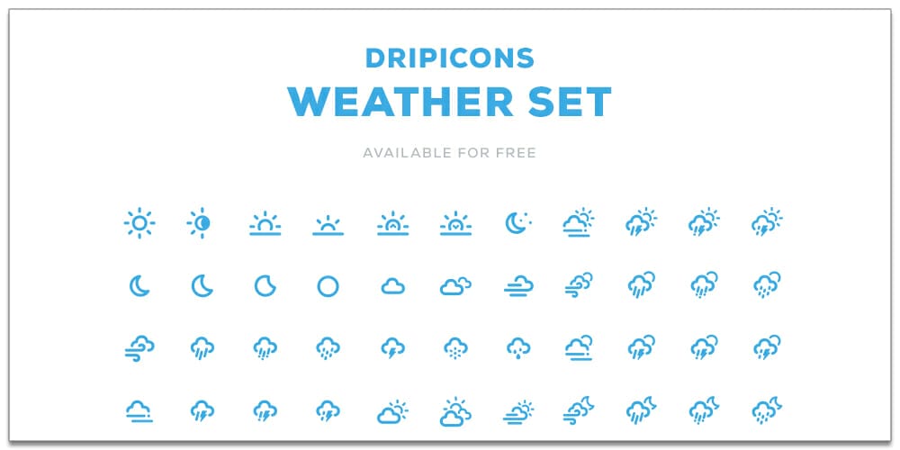 Dripicons Weather Icons