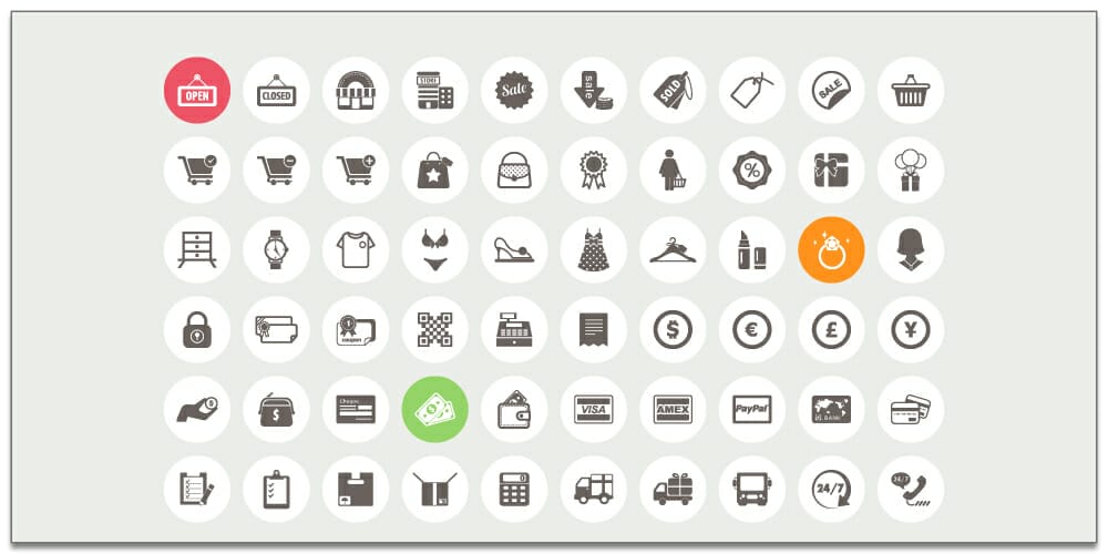 Latest Free E-commerce Icon Sets 29 Ecommerce and Shopping Icons