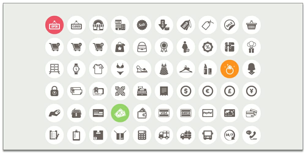 Ecommerce and Shopping Icons