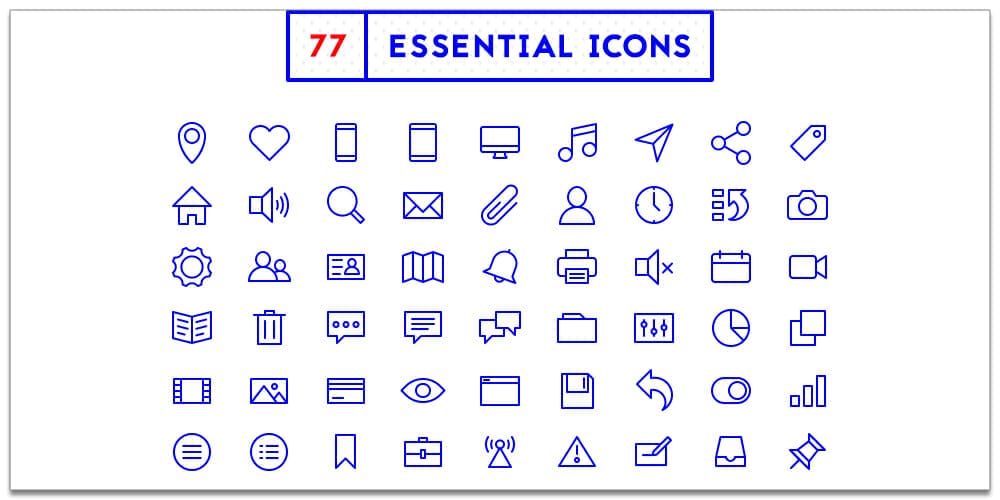 Useful Free Icon Fonts 48 Essential Icons