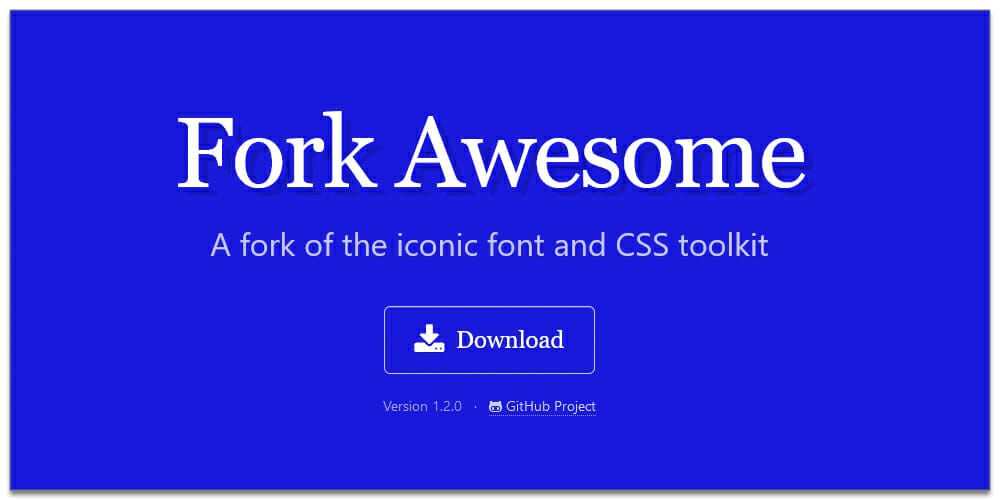 Useful Free Icon Fonts 44 Fork Awesome