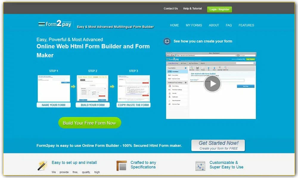 100+ Best Collection of Web Form Builders 18 Form2pay