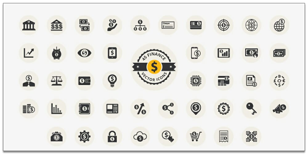 Latest Free E-commerce Icon Sets 31 Free Finance Icons