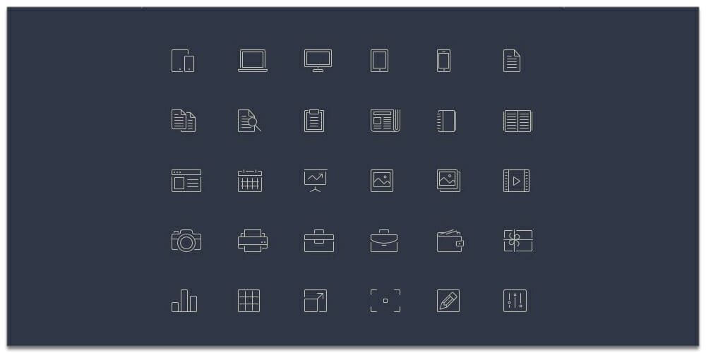 Best Free Line Icon Fonts 9 Free Line Style Icons
