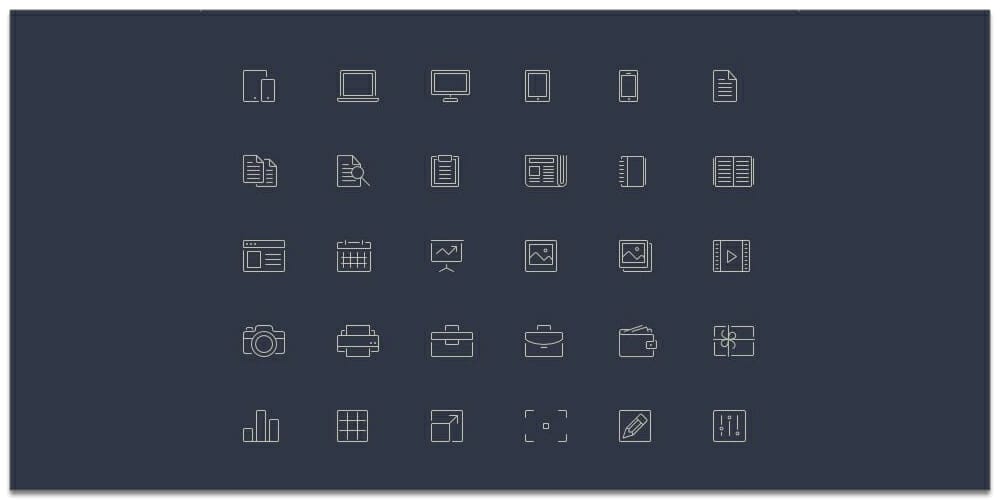 Free Line Style Icons