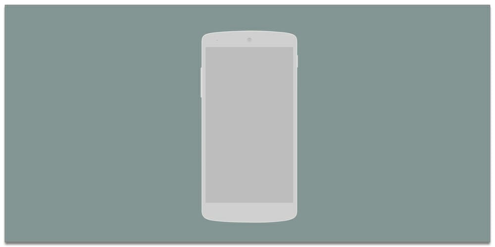 Free Nexus 5 Wireframe PSD