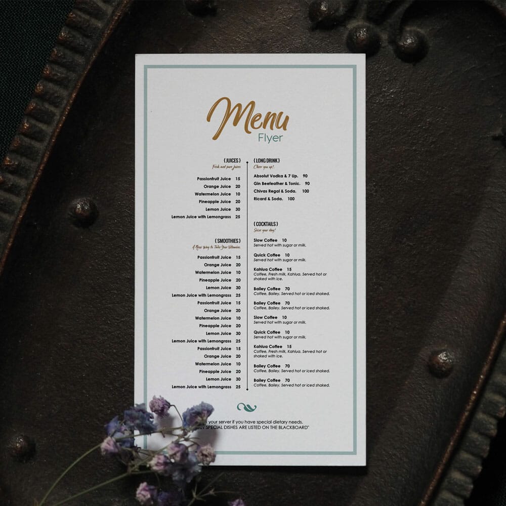Free Restaurant Menu Mockup PSD 1 Free Restaurant Menu Mockup PSD