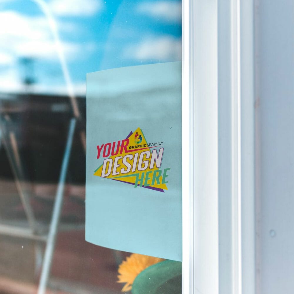 Free Shop Window Paper Mockup PSD 1 Free Shop Window Paper Mockup PSD