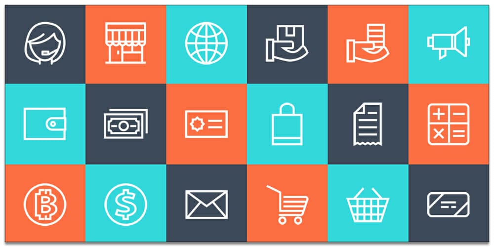 Latest Free E-commerce Icon Sets 37 Free Shopping e-commerce Icon Sets