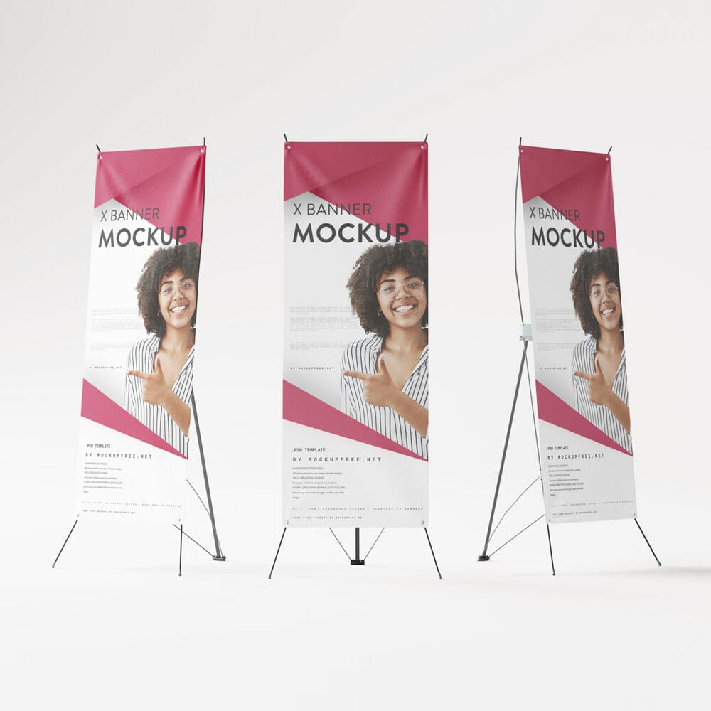 Free X-Banner Mockup PSD 1 Free X-Banner Mockup PSD