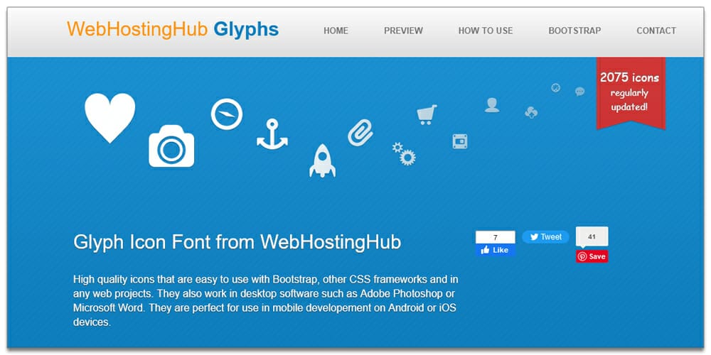 Useful Free Icon Fonts 58 Glyph Icon Font