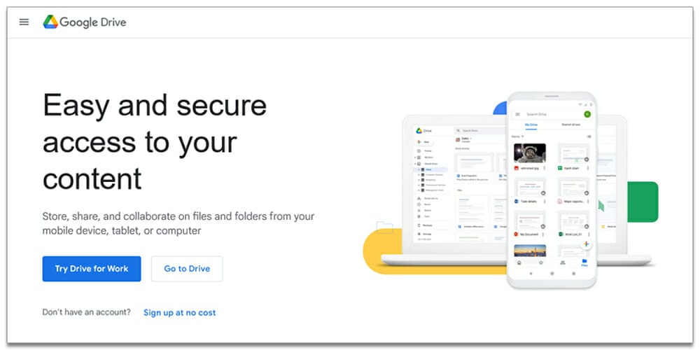 10 Best Free Cloud Storage Services 1 Google Drive