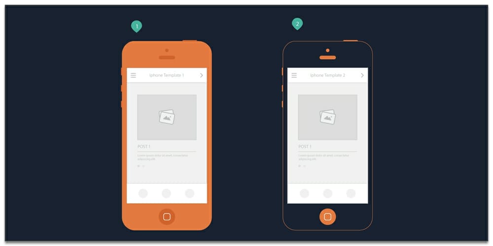 Iphone Wireframe Templates for Mobile Storyboard