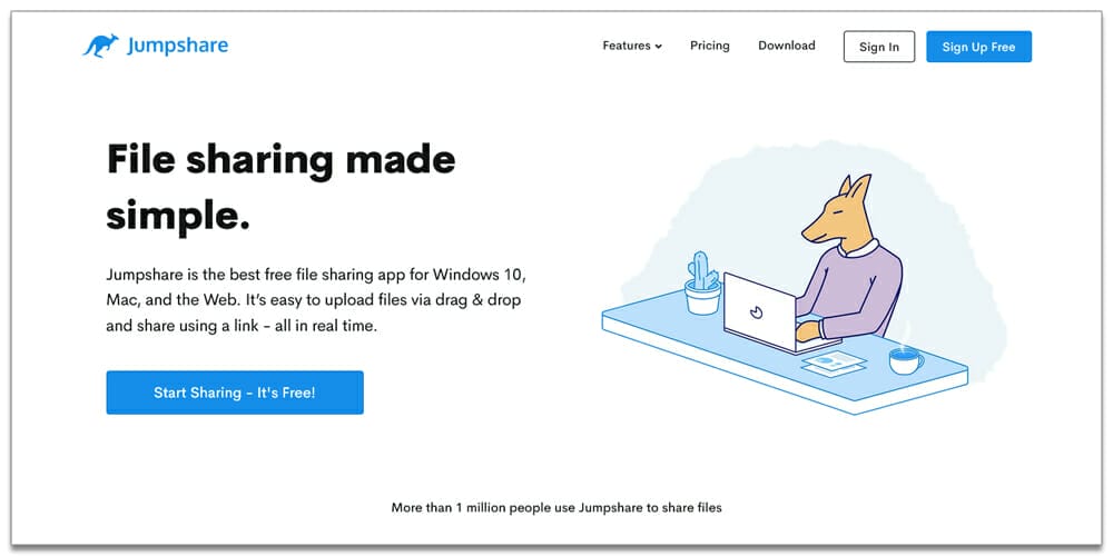 10 Best Free Cloud Storage Services 8 Jumpshare