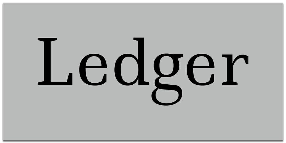 Ledger-Regular Ledger