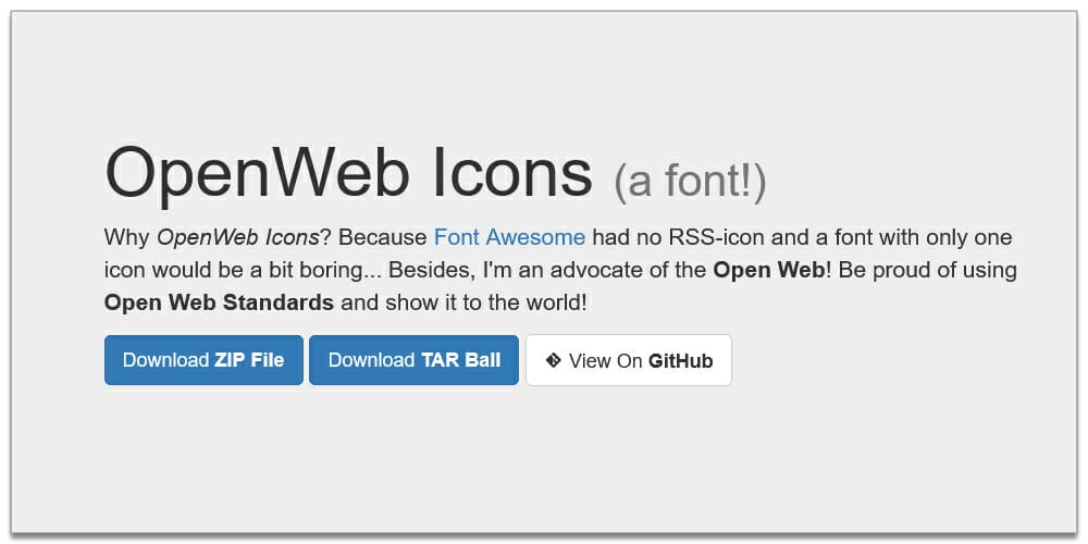 Open Web Icons