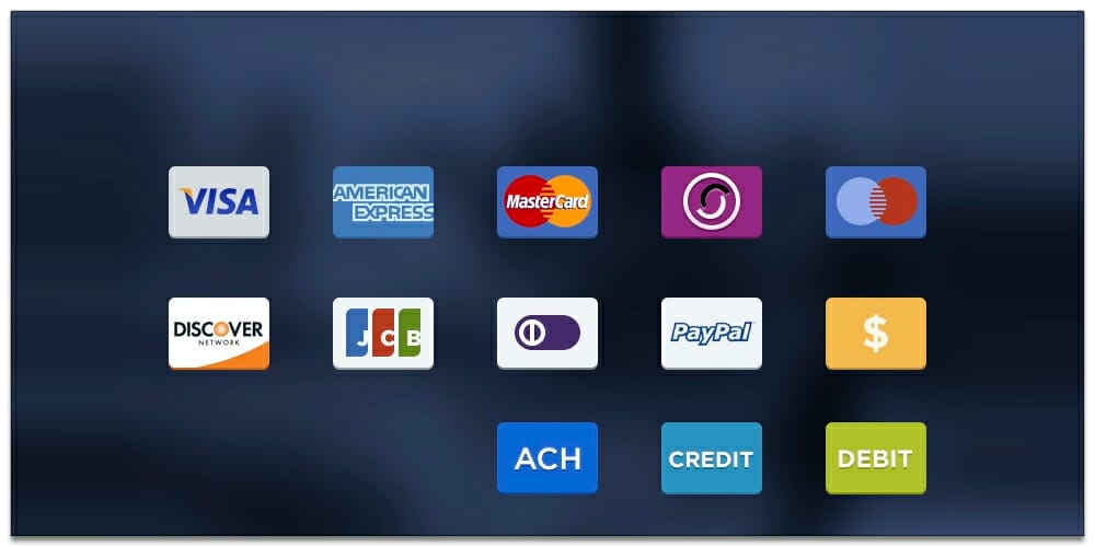 Payment options icons