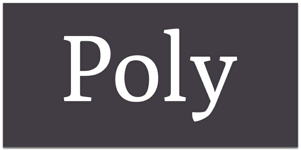 Poly-free-web-font Poly Web Font