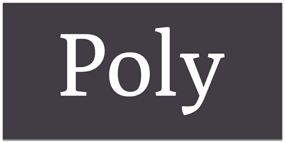 Poly Web Font