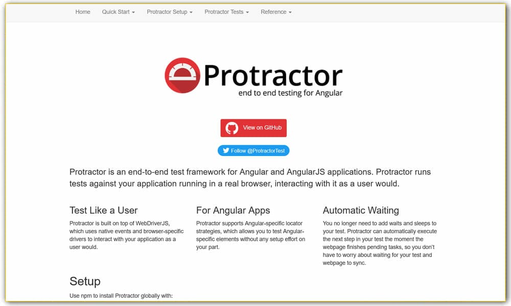 Protractor