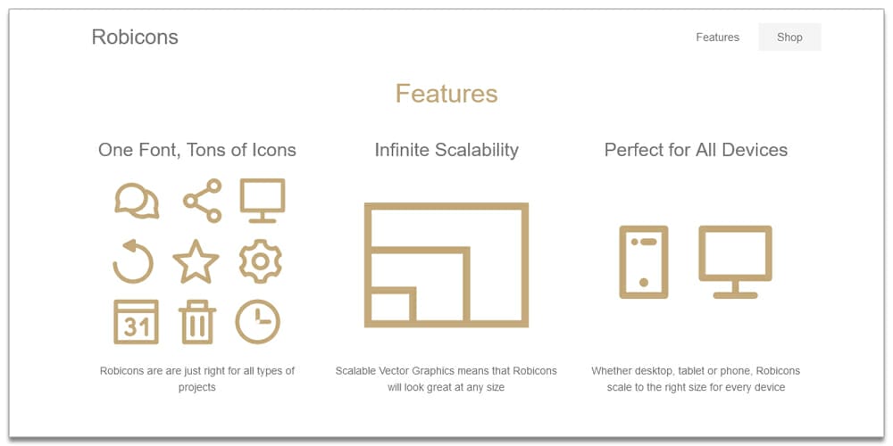 Useful Free Icon Fonts 6 Robicons Font
