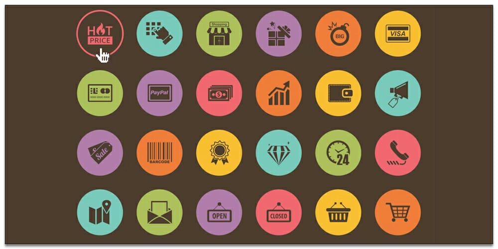 Latest Free E-commerce Icon Sets 26 Shopping Icon Set