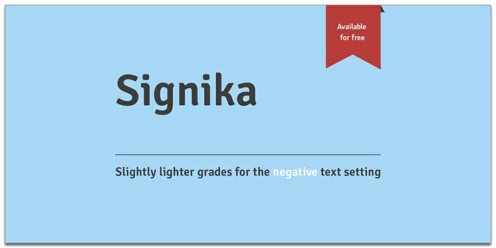 Signika-font Signika Font