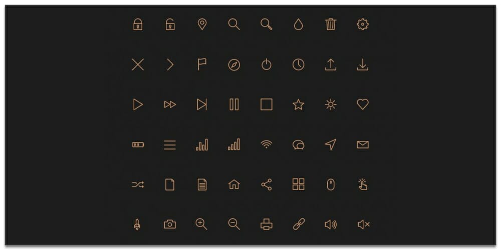 Best Free Line Icon Fonts 8 Stroke Icons
