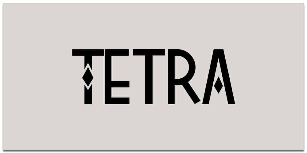 Tetra-free-font Tetra