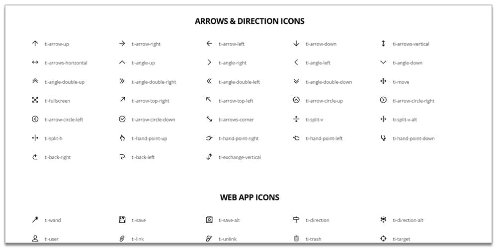 Themify Icons