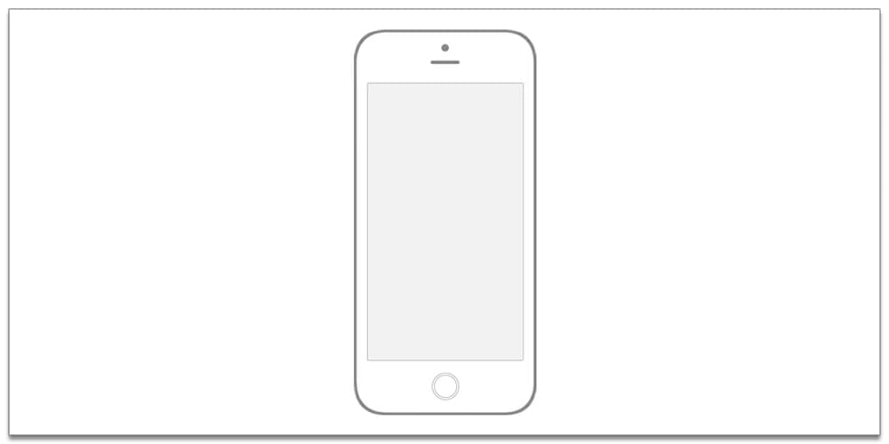 Transparent Iphone 6 Wireframe PSD