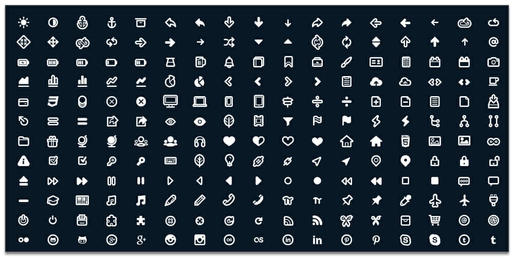 Useful Free Icon Fonts 39 Typicons