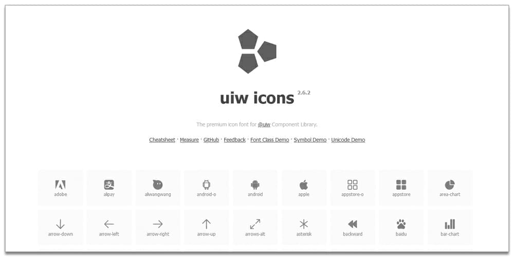 Useful Free Icon Fonts 60 UIW Icons