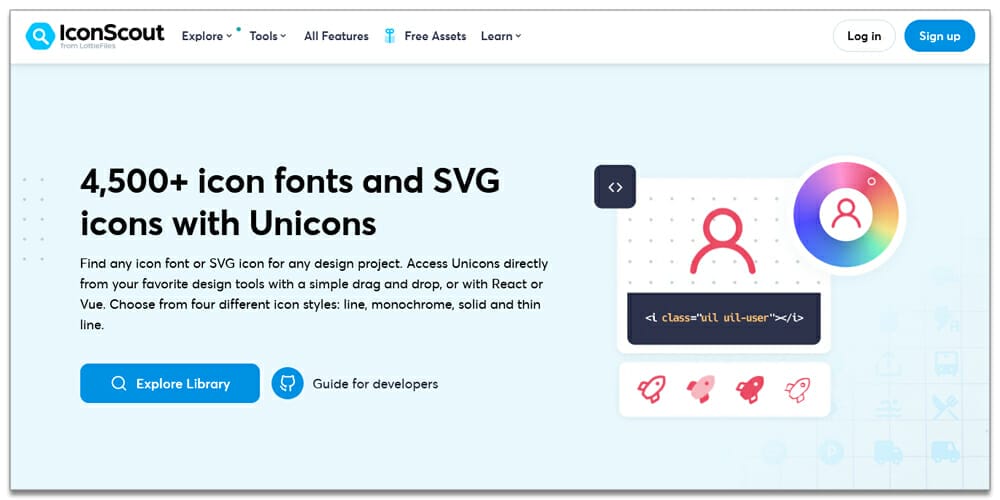 Useful Free Icon Fonts 64 Unicons