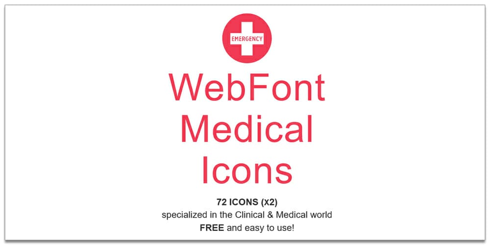Webfont Medical Icons