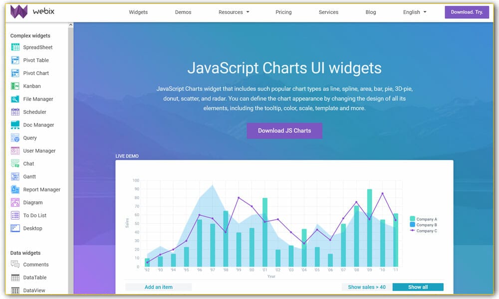 Webix Charts