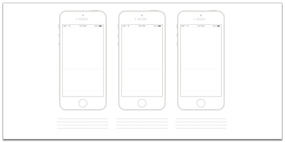 iPhone 5S Template PSD