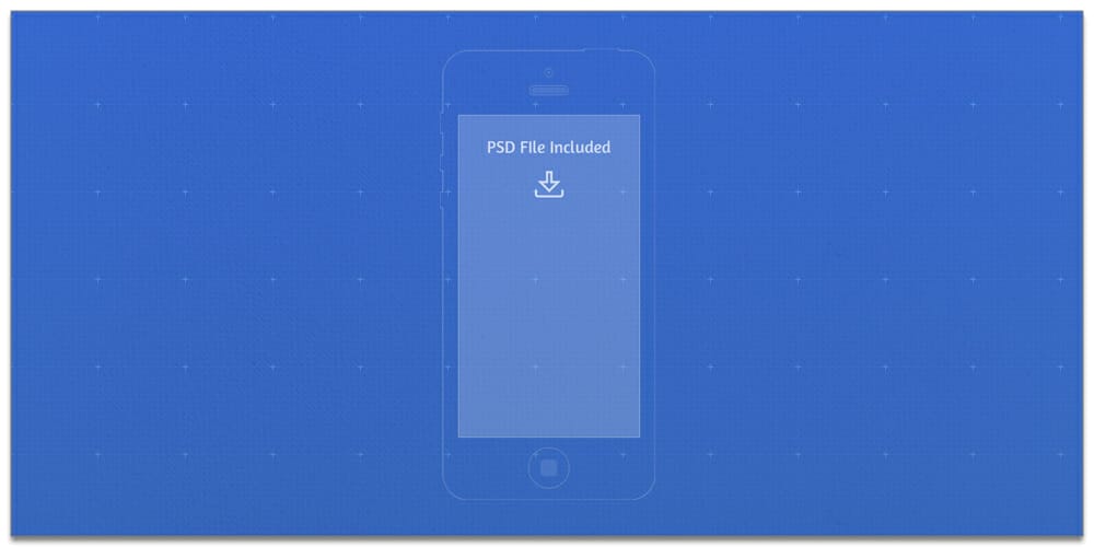 Latest Collection of iPhone Wireframe PSDs 13 iPhone Blueprint PSD