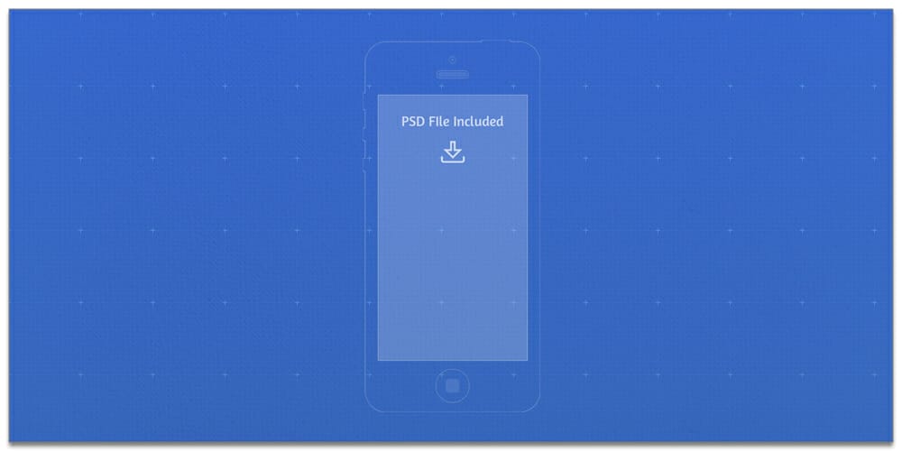 iPhone Blueprint PSD