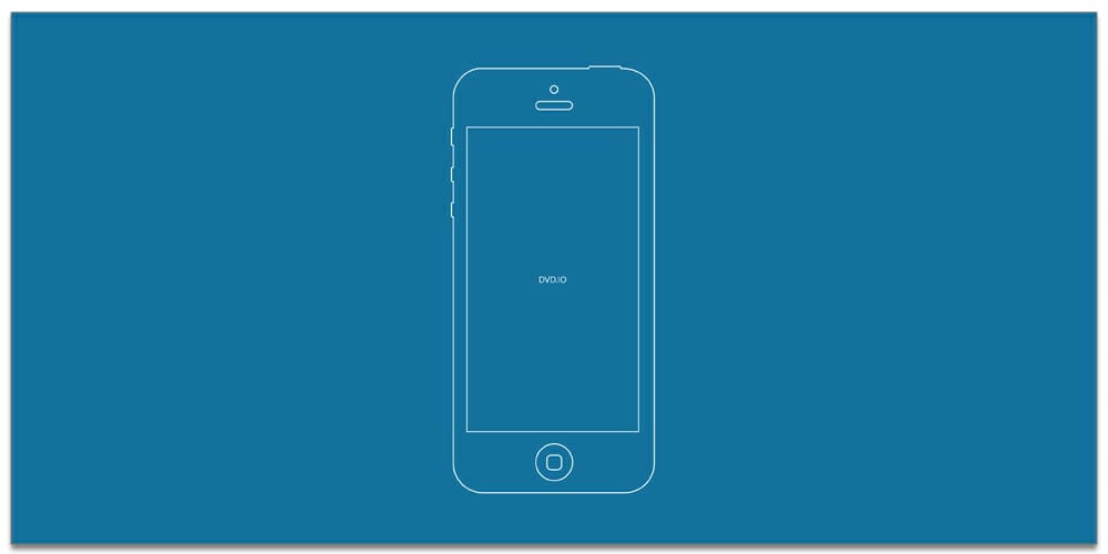 iPhone Wireframe Template PSD