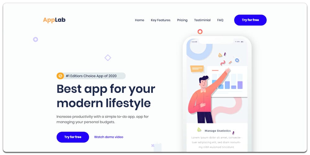 App Landing Page Template