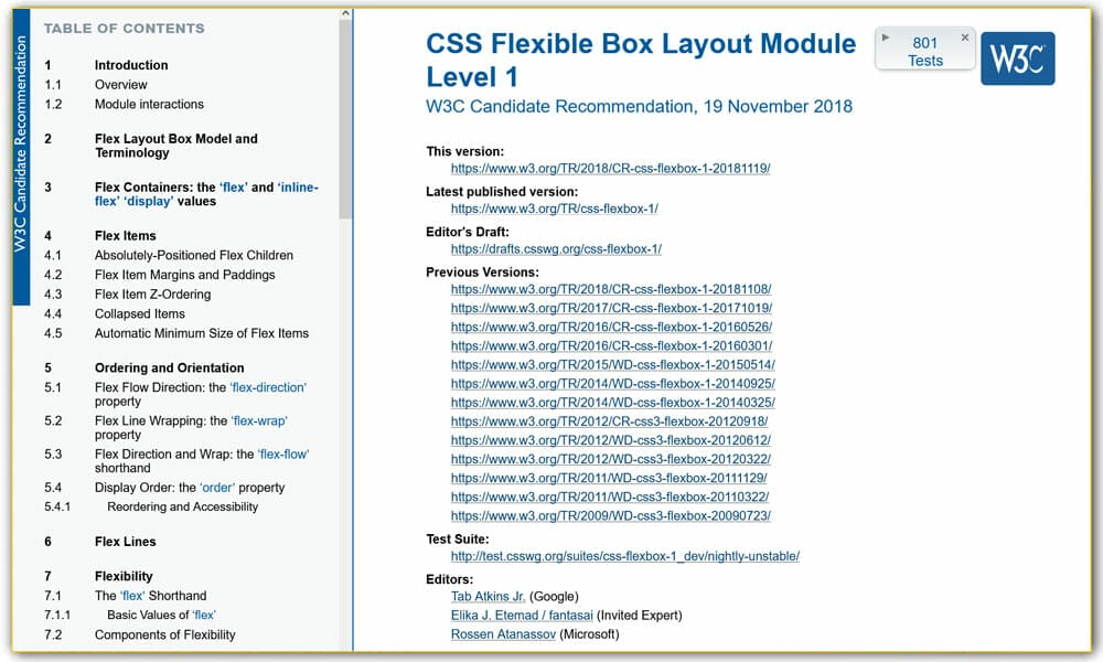CSS Flexible Box Layout Module Level