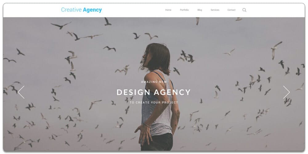 Free Agency Website Templates PSD 24 Creative Agency One Page Template