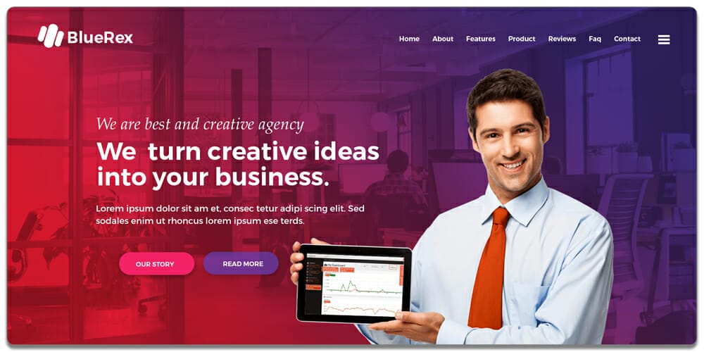 Free Agency Website Templates PSD 3 Creative Agency Web Design