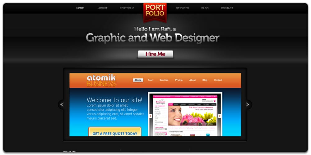 Creative-Portfolio-Website-PSD-Template Creative Portfolio Website Template