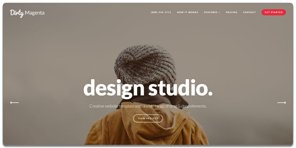 Free Agency Website Templates PSD 15 Dirtymagenta